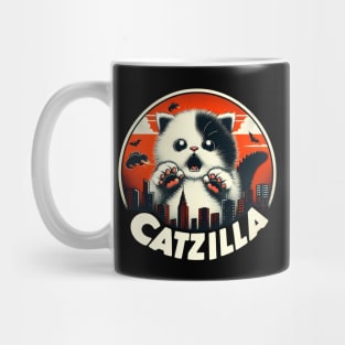 CATZILLA - Cute & Fierce Kitty Overlooking the City Mug